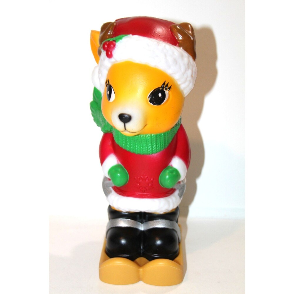 Reindeer Blow Mold 11” Table Top Light Up Battery Operated Christmas 2024 Decor - Picture 2 of 13